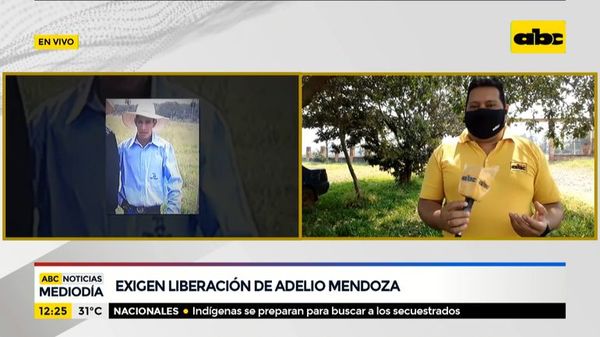 Indígenas exigen liberación de Adelio Mendoza - ABC Noticias - ABC Color