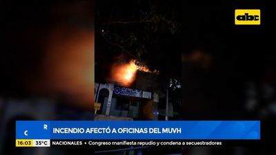 Incendio afectó a oficinas del Ministerio de Urbanismo - Factor Clave - ABC Color