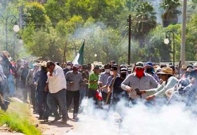 Detienen a 17 militares mexicanos tras la muerte de una mujer en protesta por agua