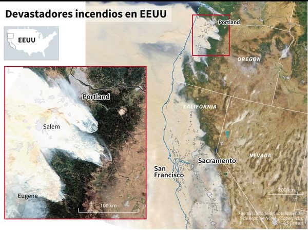 La costa oeste de EE.UU., asolada por las llamas - Mundo - ABC Color