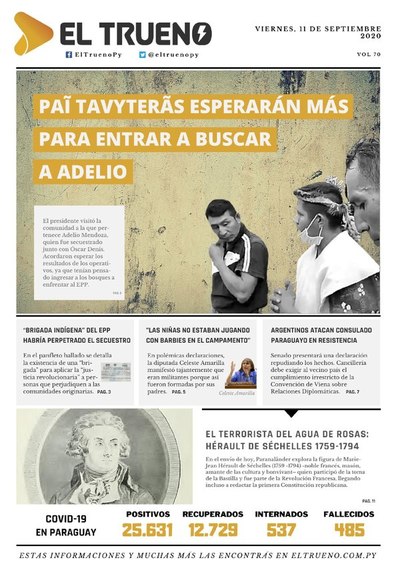 E-paper 11 de Septiembre 2020 - El Trueno