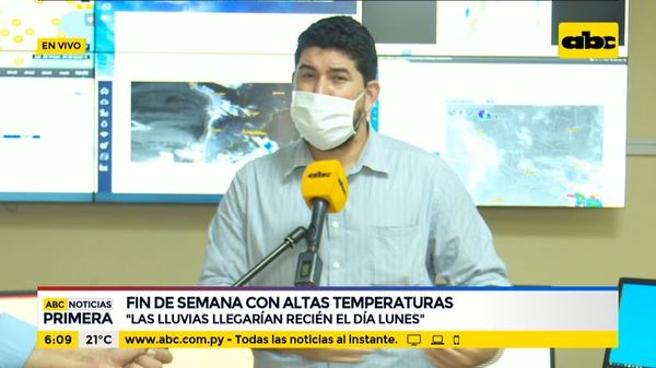 Lluvias llegarían al país el día lunes - ABC Noticias - ABC Color
