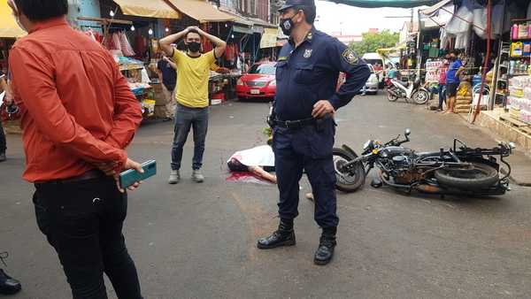 Motociclista muere en accidente en el mercado de abasto de CDE