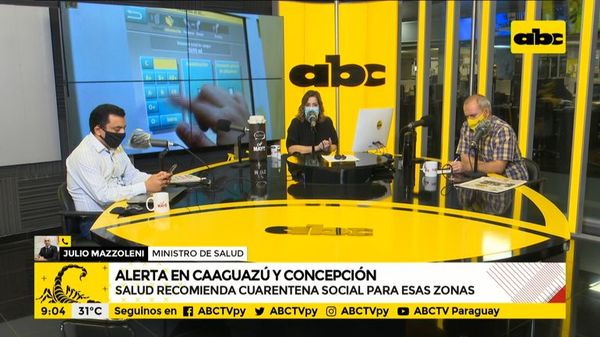 Salud recomienda cuarentena social para Concepción y Caaguazú - ABC Noticias - ABC Color