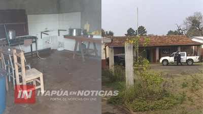 HURTAN ESCUELA EN EL B° PARAISO DE SAN JUAN DEL PARANÁ