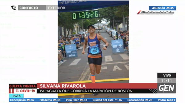 HOY / Silvana Rivarola, paraguaya participante de la maratón de Boston
