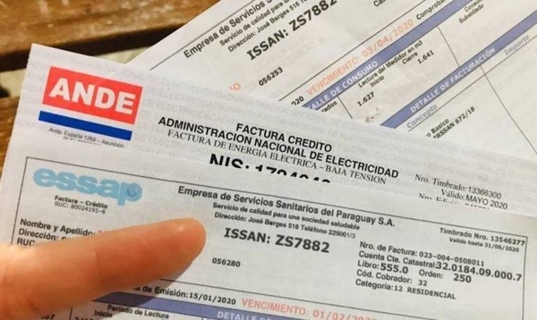 HOY / Oficializan nueva exoneración de facturas de Ande y Essap