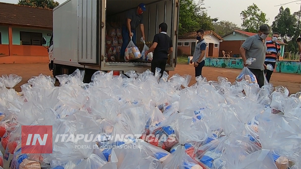 LLEGAN CON VIVERES A FAMILIAS DE ESCOLARES DE CAPITÁN MIRANDA