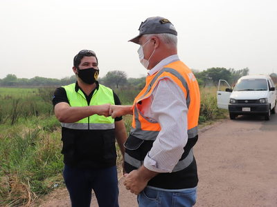 Wiens supervisa trabajos en el tramo Pozo Colorado – Concepción