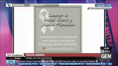 HOY / Realizarán una caravana solicitando la liberación de Óscar Denis y Adelio Mendoza