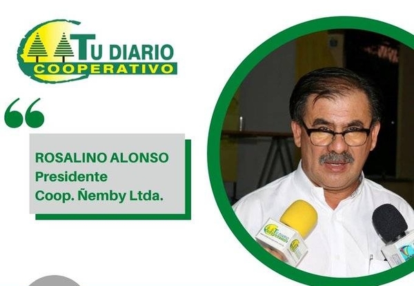 HOY / Rosalino Alonso, Presidente de la Cooperativa Ñemby, la entidad solidaria cumple este mes 30 Años de vigencia