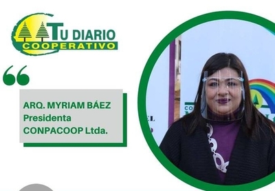 HOY / Myriam Báez, de Conpacoop, durante el webinar “Las cooperativas: Agentes promotores de los ODS”