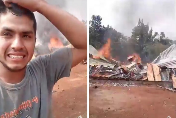 ¡Dolorosa pérdida! Grabó cómo las llamas consumieron toda su casa y ahora pide ayuda a la ciudadanía - Megacadena — Últimas Noticias de Paraguay