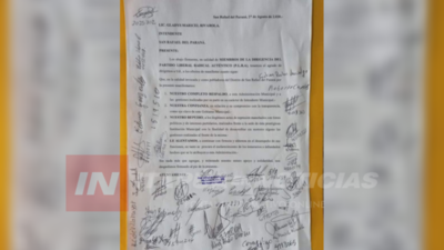 LIBERALES RESPALDAN GESTIÓN DE INTENDENTE DE SAN RAFAEL DEL PNÁ.