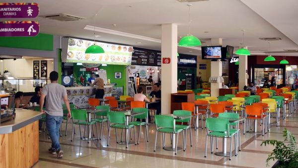 PATIO DE COMIDAS DEL D-SHOPPING NO ESTÁ AFECTADO POR 'CUARENTENA SOCIAL'.