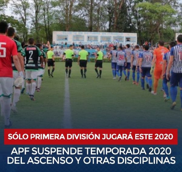 La División Intermedia no se jugará este 2020