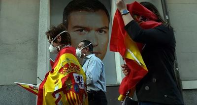 Manifestación en Madrid para exigir la dimisión del Gobierno español