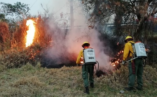 Controlan incendio en ruta Luque-San Bernardino