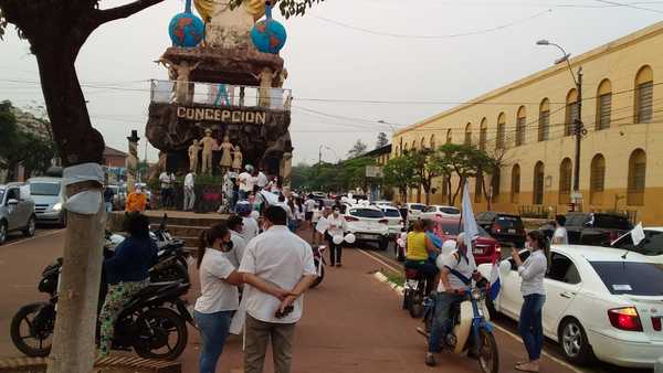 Enorme manifestación en Concepción clamando por paz en el norte y liberación de secuestrados