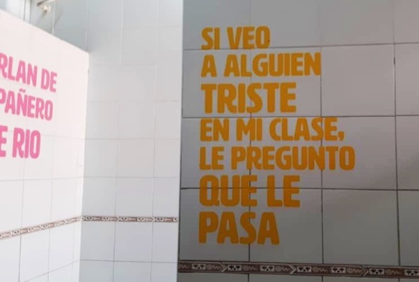¡Ejemplo a seguir! Baños de una escuela se llenan de frases contra el bullying y causan furor virtual - Megacadena — Últimas Noticias de Paraguay