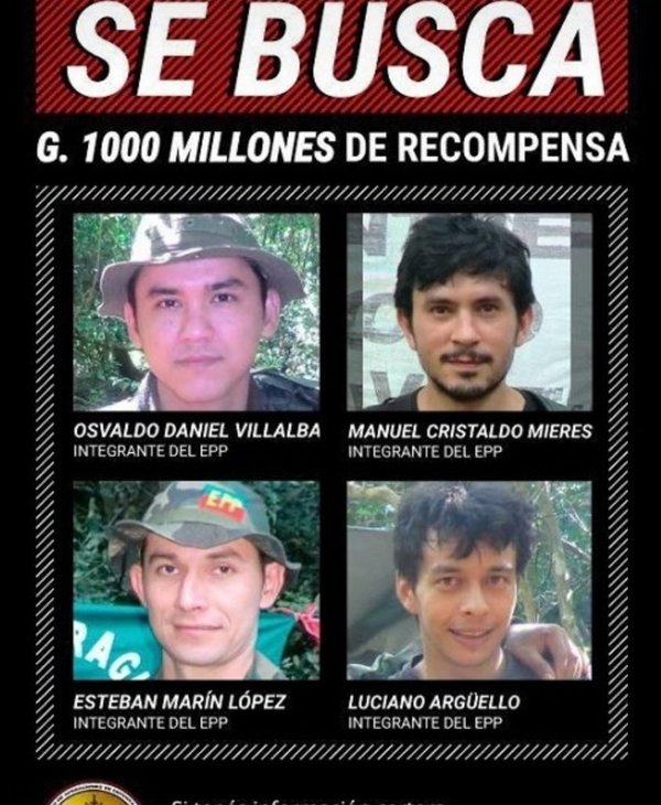 Ofrecen recompensa por miembros del EPP | Noticias Paraguay