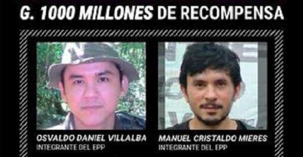 Ofrecen recompensa de G. 1.000 millones por miembros del EPP - Noticiero Paraguay