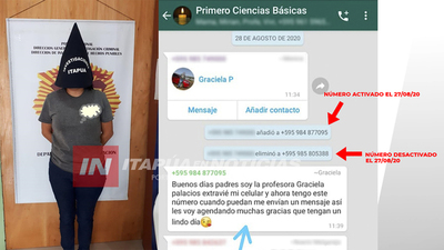 CNEL. BOGADO: CHAT DEJA EN EVIDENCIA FILTRACIÓN DE DATOS A ACUSADA EN HURTO DE AUTOMÓVILES