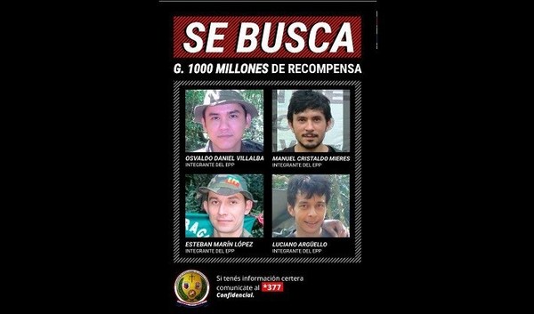 Recompensa de G 1.000 millones por cabecillas del grupo criminal norteño - ADN Paraguayo