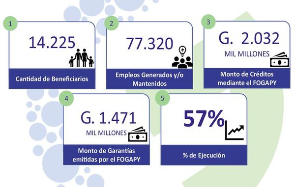 Pese a flexibilización, Fogapy se ejecutó recién en un 57% - Nacionales - ABC Color