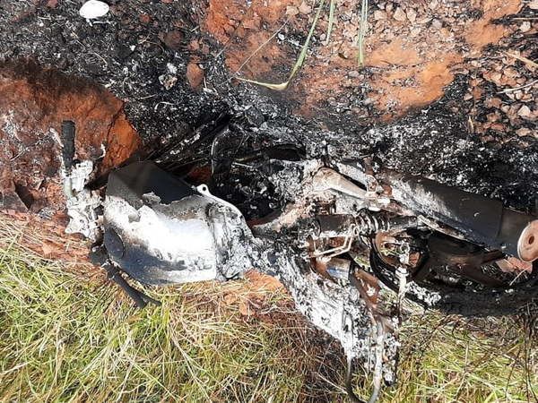 Hallan cadáver y motocicleta quemada en Amambay - Noticiero Paraguay