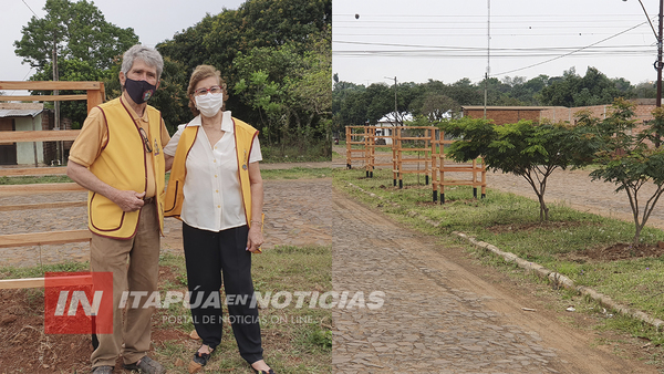 PLANTACIÓN DE 200 ÁRBOLES EN PASEO CENTRAL DE UNA AVENIDA EN CNEL BOGADO
