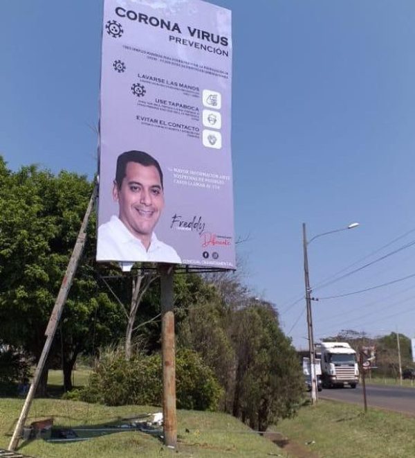 Freddy Chamorro quiso hacer campaña con el Covid, y le quitaron sus carteles – Diario TNPRESS