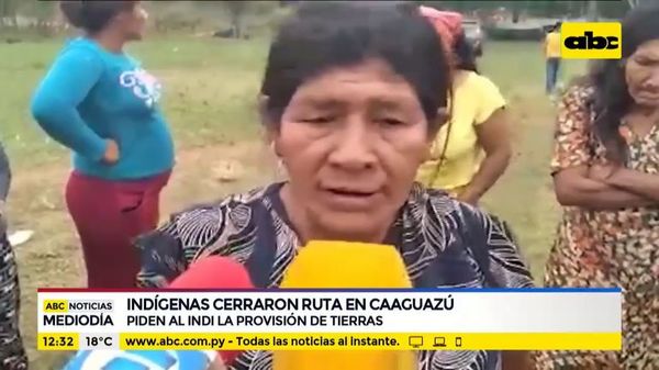 Indígenas cierran ruta en Caaguazú y piden tierras - ABC Noticias - ABC Color