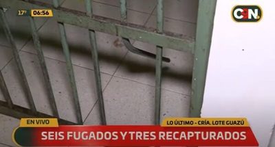 Detenidos se fugan de comisaría de San Lorenzo
