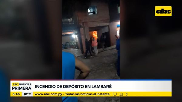 Incendio en depósito en Lambaré - ABC Noticias - ABC Color