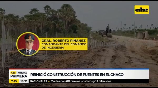 Sigue construcción de puentes en el Chaco - ABC Noticias - ABC Color
