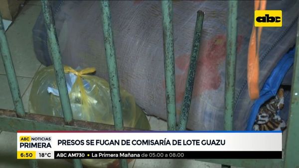 Presos se fugaron de la Comisaría de Lote Guazu - ABC Noticias - ABC Color