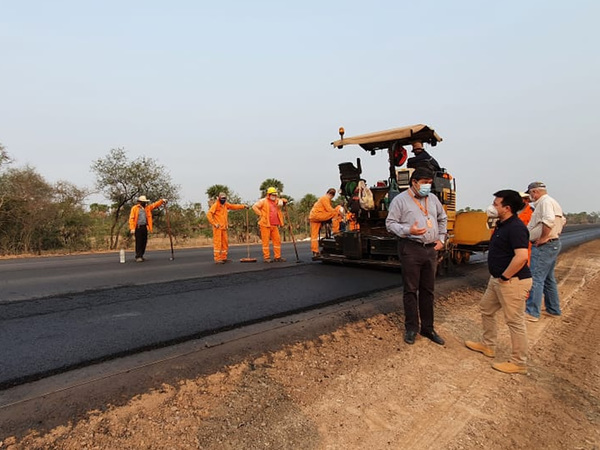 En el Lote 5 de la Transchaco completaron 12 km de nueva calzada