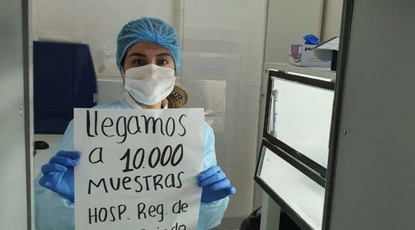 Laboratorio de Coronel Oviedo llegó a 10.000 muestras procesadas de Covid-19 - Noticiero Paraguay