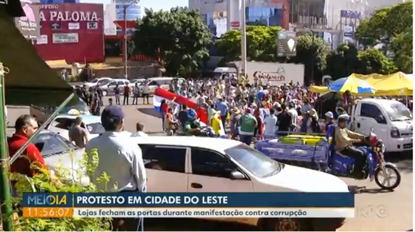 Manifestación contra la corrupción cierra comercio en CDE en vísperas del BLACK FRIDAY