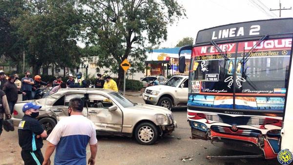 Dos heridos en accidente en la ruta Luque –San Lorenzo •