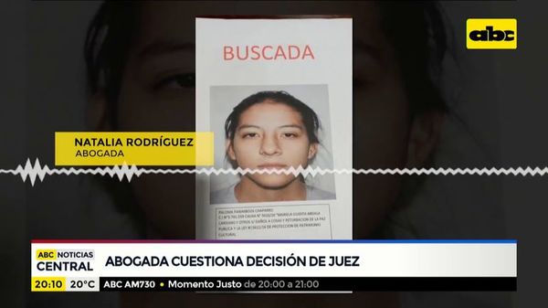 Abogada de detenida cuestiona decisión del juez - ABC Noticias - ABC Color