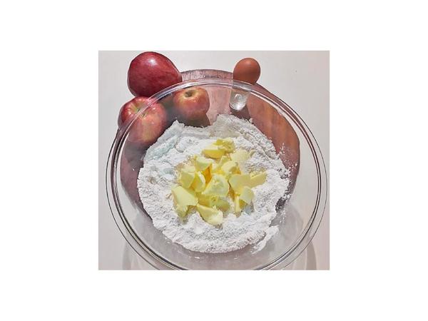 Tarta crumble de manzana