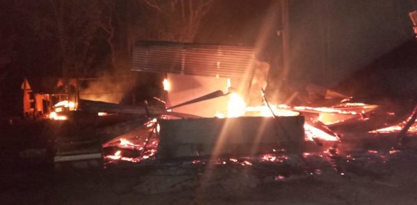 Investigan conexión de EPP en incendio de retiro en Horqueta