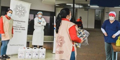 EN CAMPAÑAS SOLIDARIAS, DISTRIBUYERON INSUMOS EN ITAPÚA.