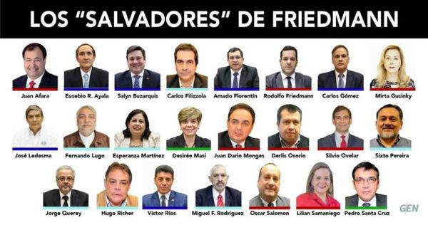 Senadores salvan a Friedmann, con la complacencia del Frente Guasu