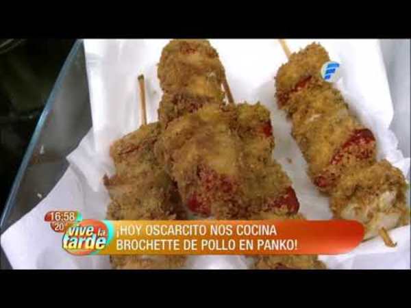 Brochetas de pollo con panko | Receta en VLT