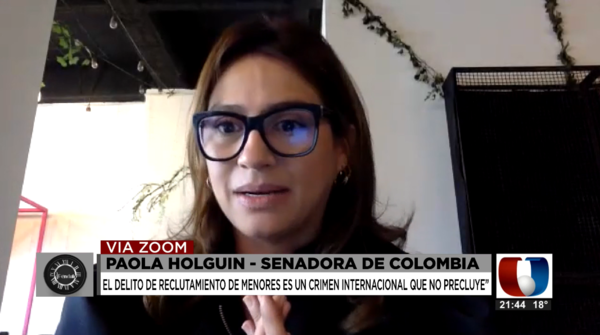 Grupos guerrilleros "usan a niños como carne de cañón", según legisladora colombiana