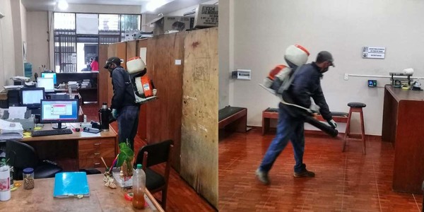 DISPONEN DESINFECCIÓN DEL JUZGADO DE SAN PEDRO DEL PARANÁ