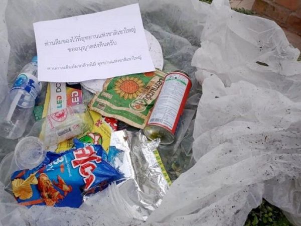 Envían a casa de excursionistas la basura arrojada en parque natural